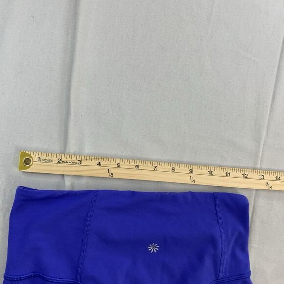 *SOLD** Athleta Womens Size SP Elation Flare Leggings Blue - Picture 8 of 9